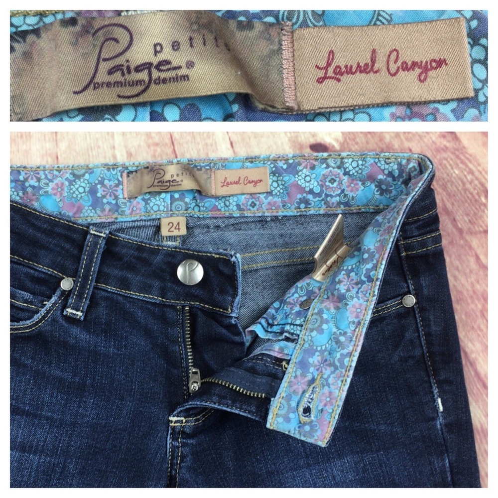 Paige Laurel Canyon bootcut Jean size 24P - Picture 3 of 8